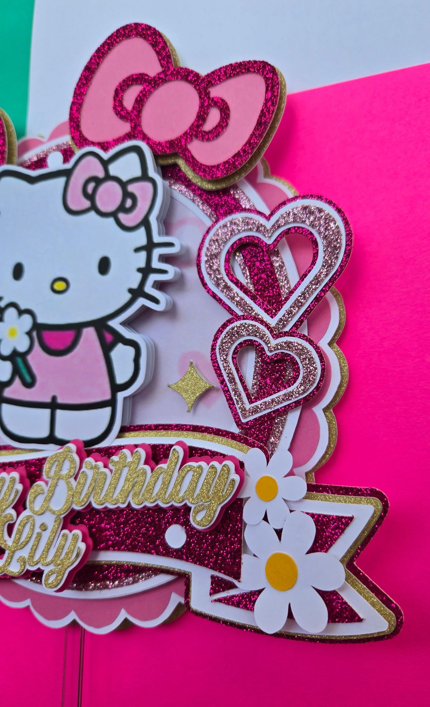 Kitty cake topper