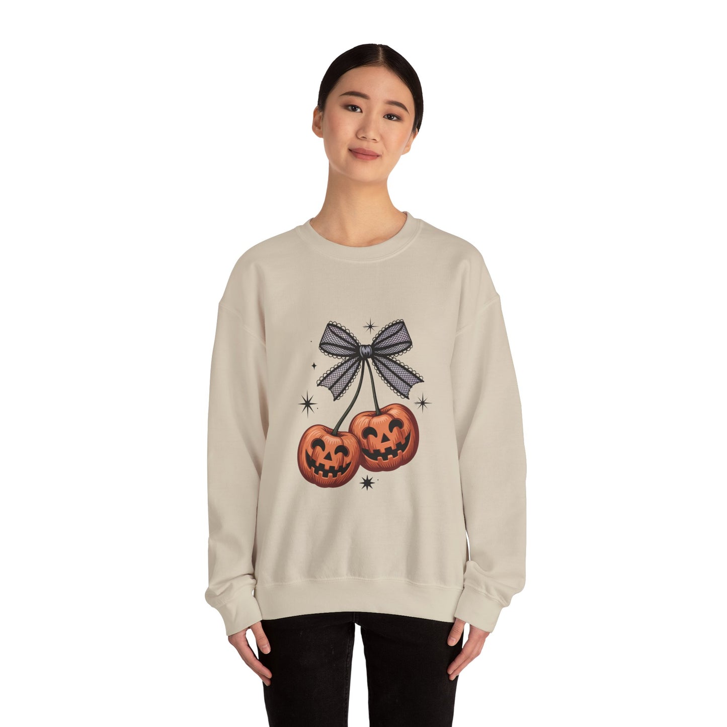 Halloween Pumpkin Sweatshirt, Cozy Fall Crewneck, Unisex Sweatshirt, Spooky Season Apparel, Autumn Fashion, Gift for Her
