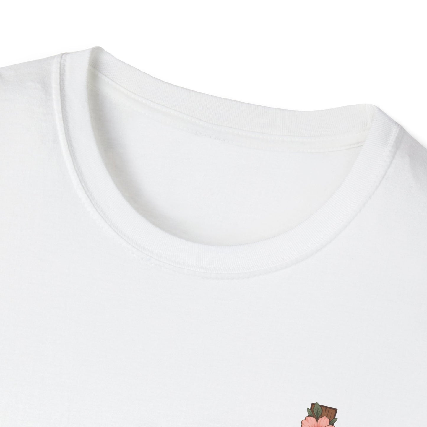 Floral Cross T-Shirt - Unisex Softstyle Tees for Faith, Easter, Casual Wear, Gift for Believers, Religious Apparel
