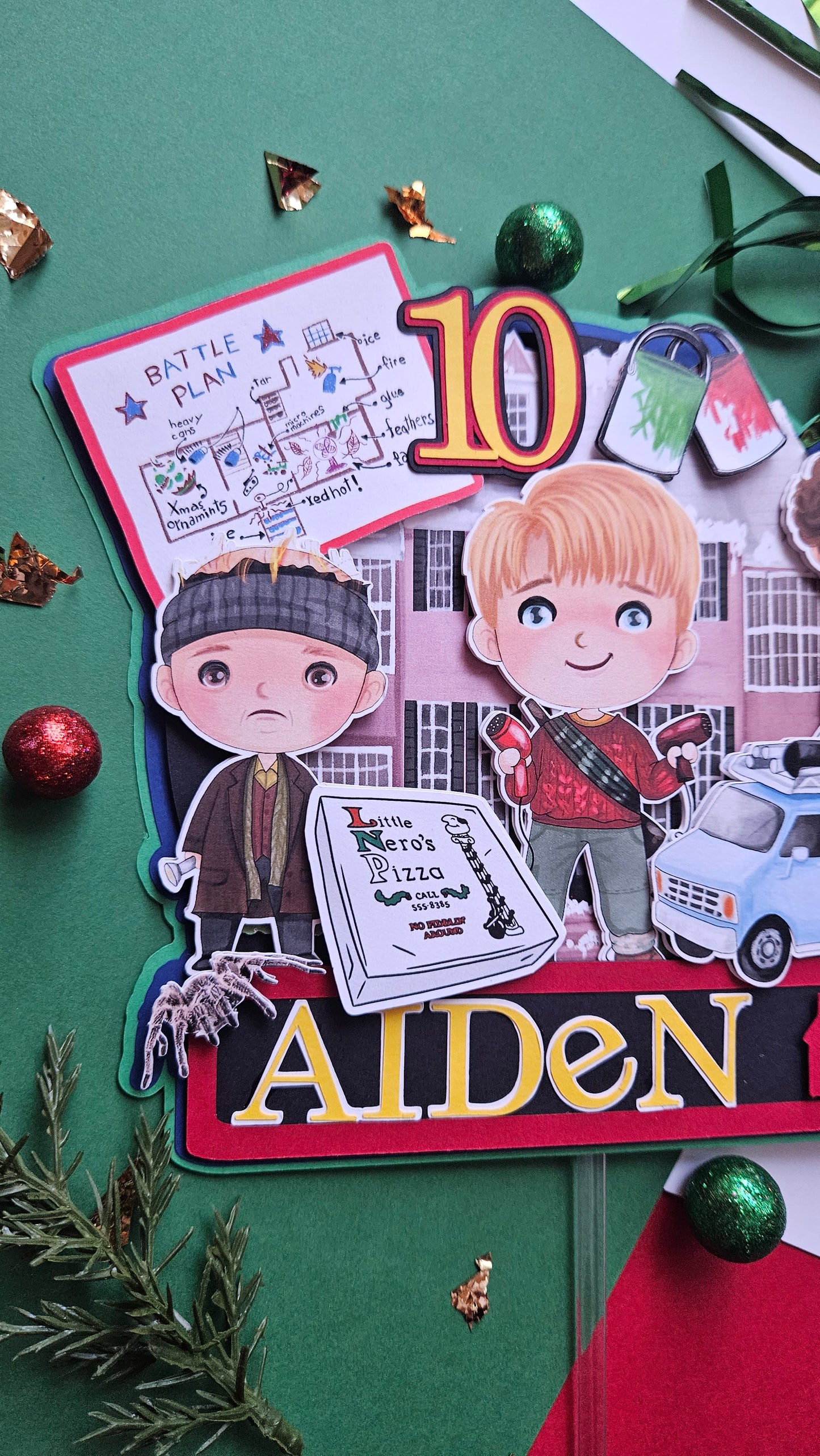 Home Alone cake topper