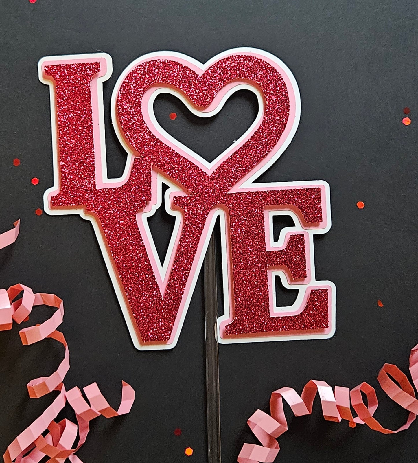 Valentine's Day cake toppers