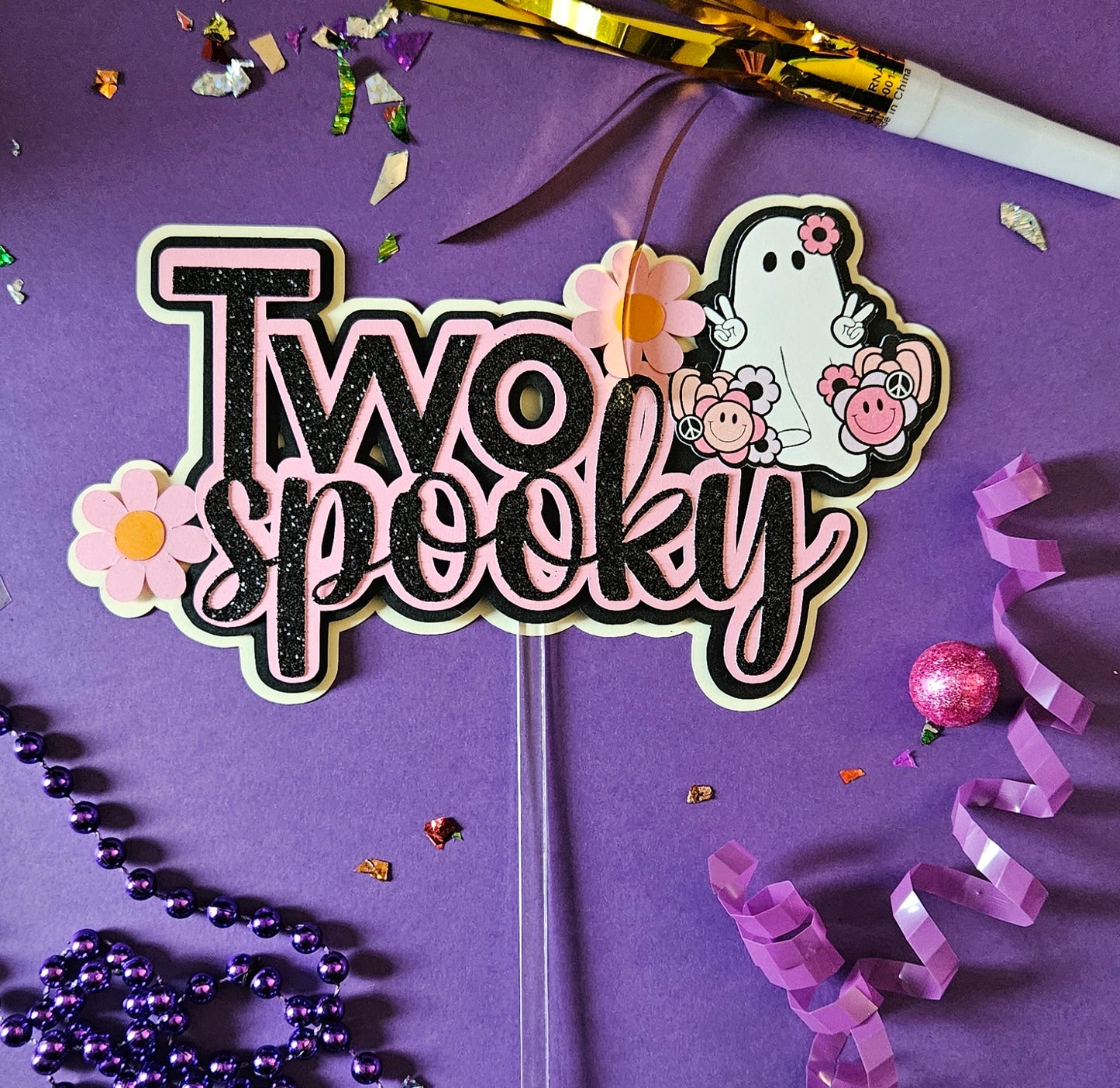 Two Spooky cake topper