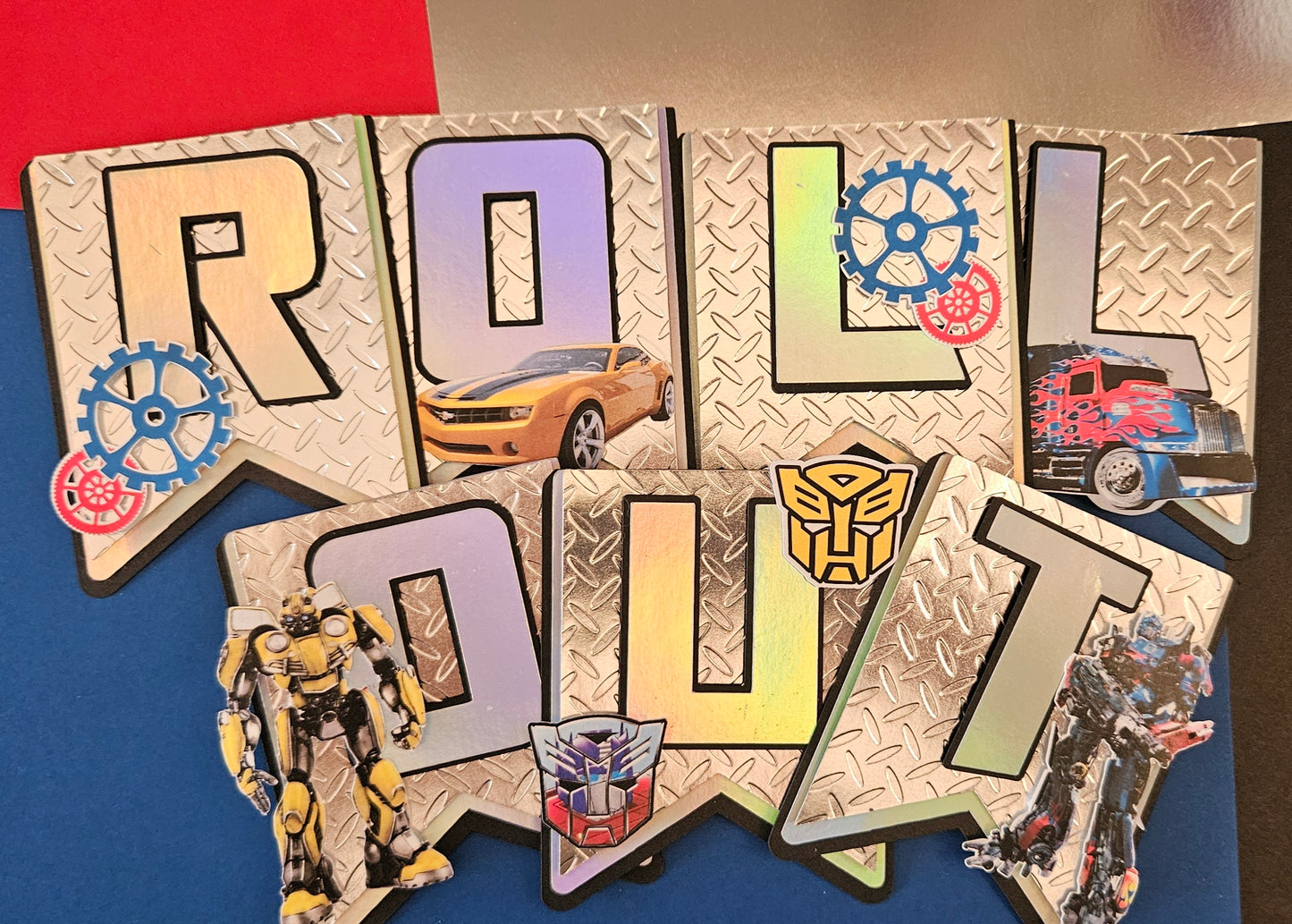 Transformers inspired birthday banner