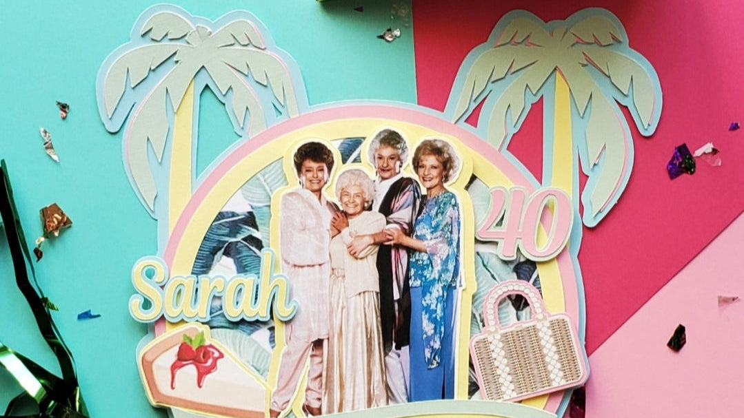 Golden Girls cake topper