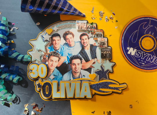 Custom 'Nsync cake topper