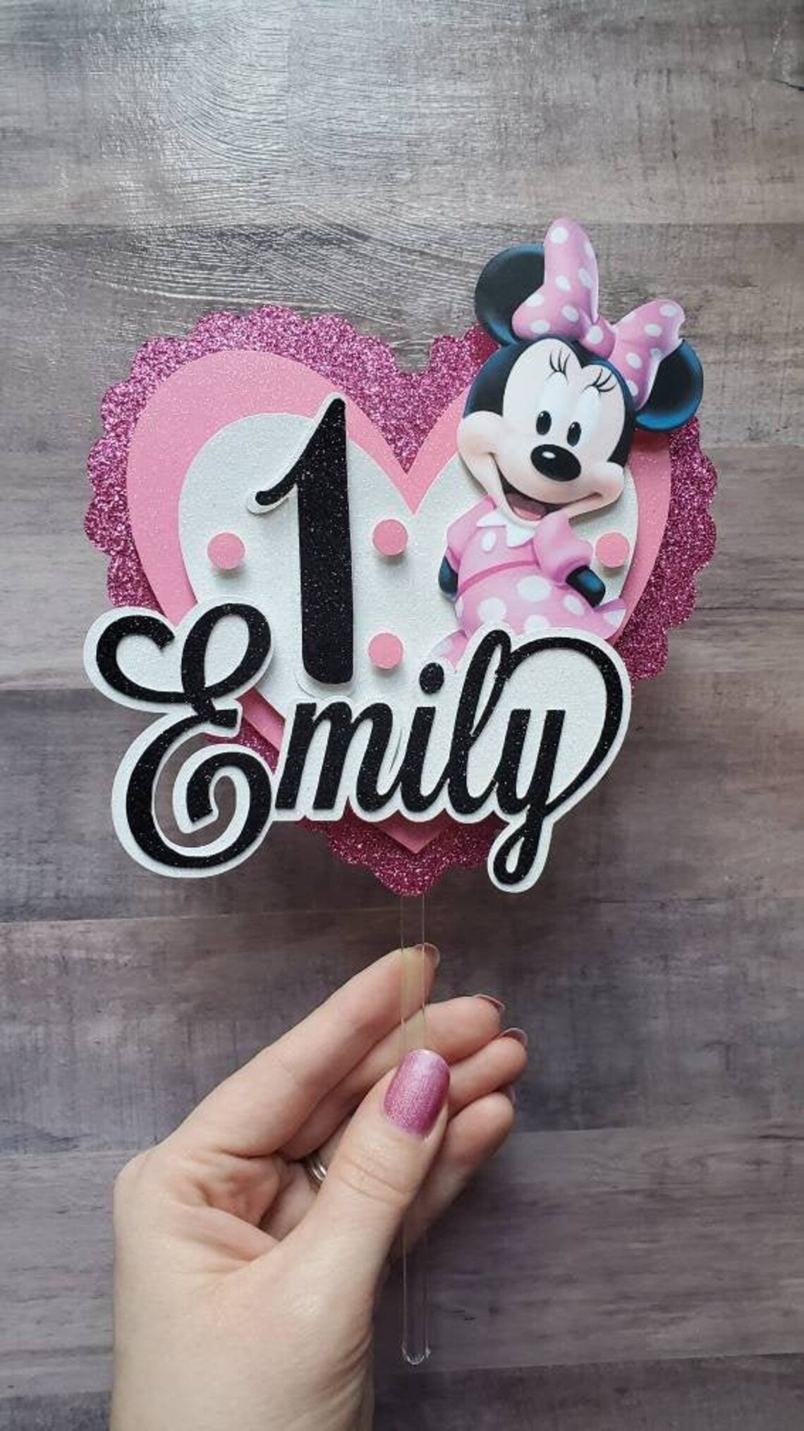 Minnie Mouse cake topper