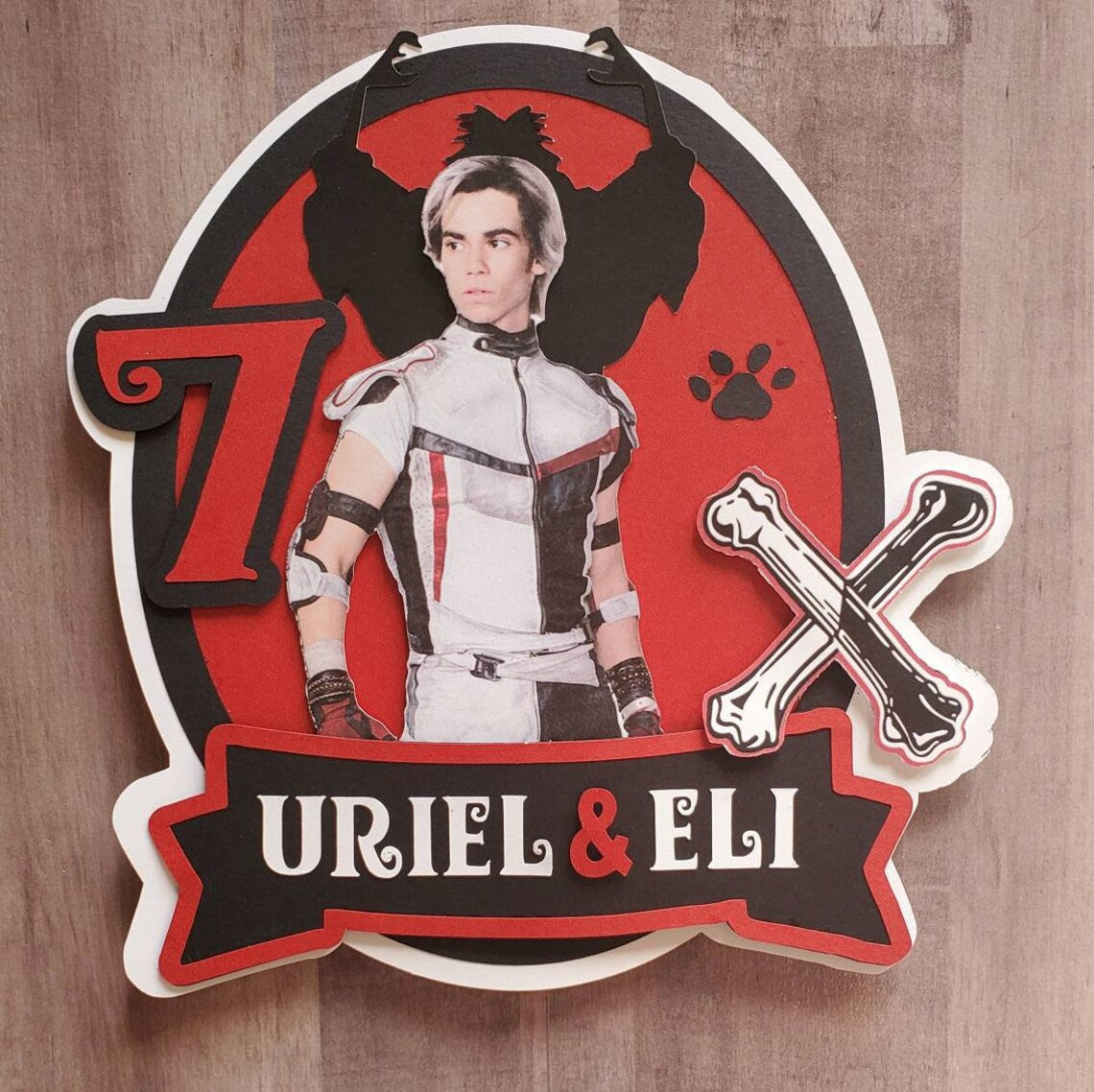 Descendants cake topper/ custom party supplies