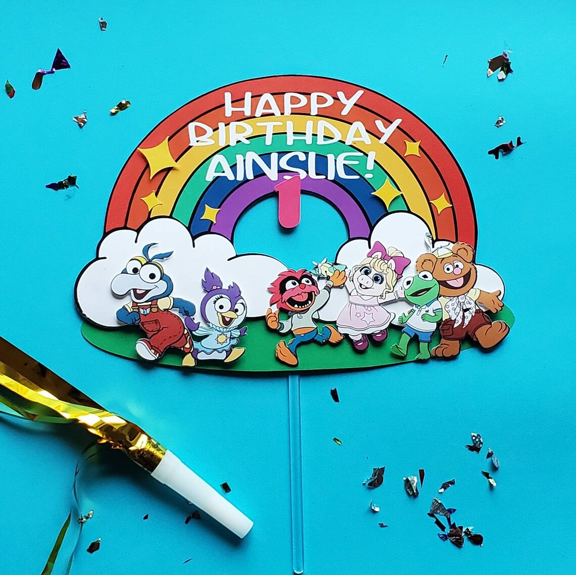 Muppet Babies cake topper
