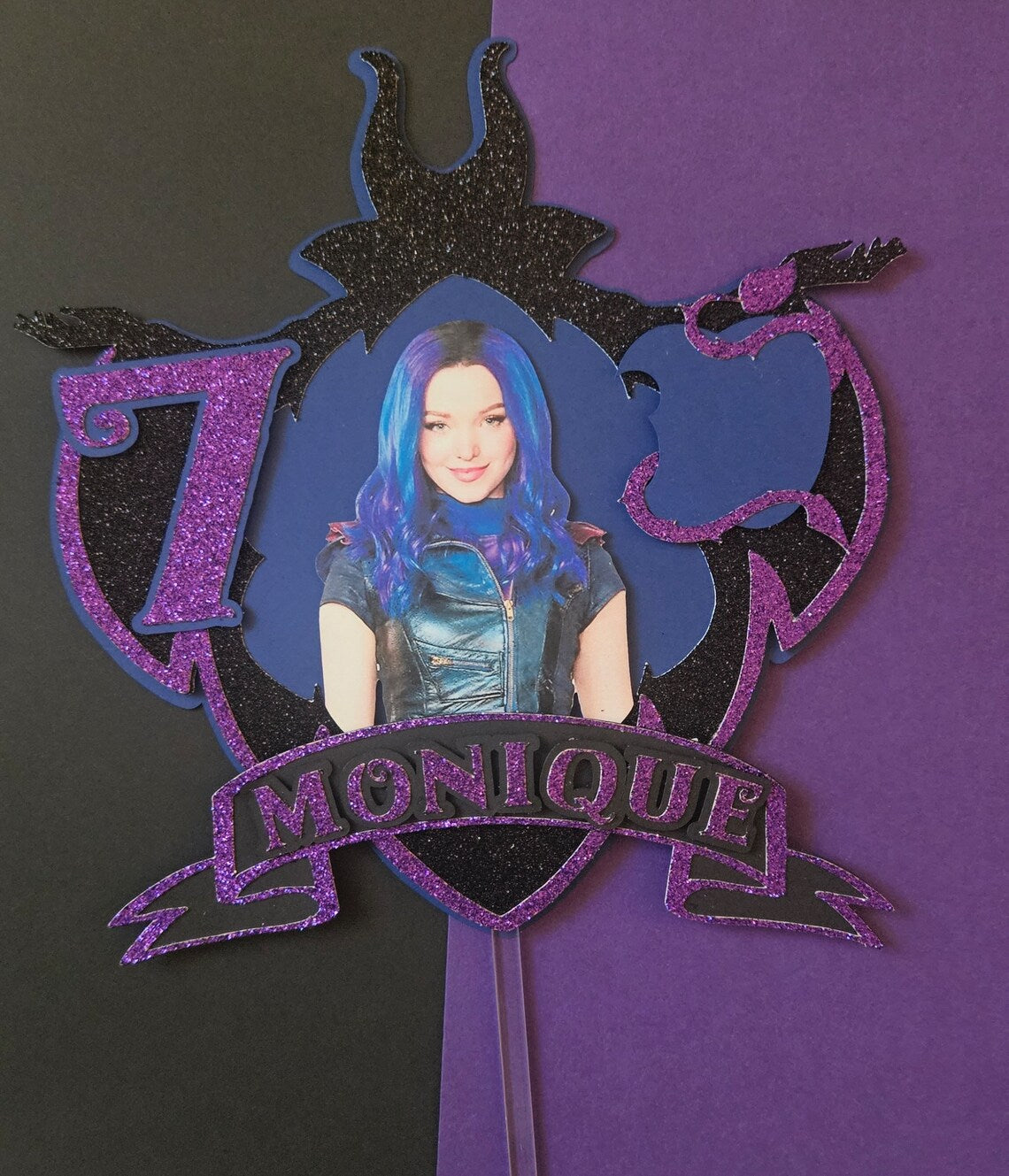 Descendants cake topper/ custom party supplies