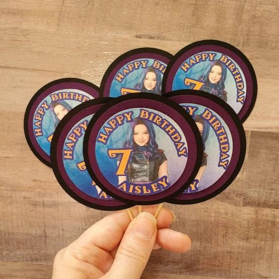 Descendants cupcake toppers