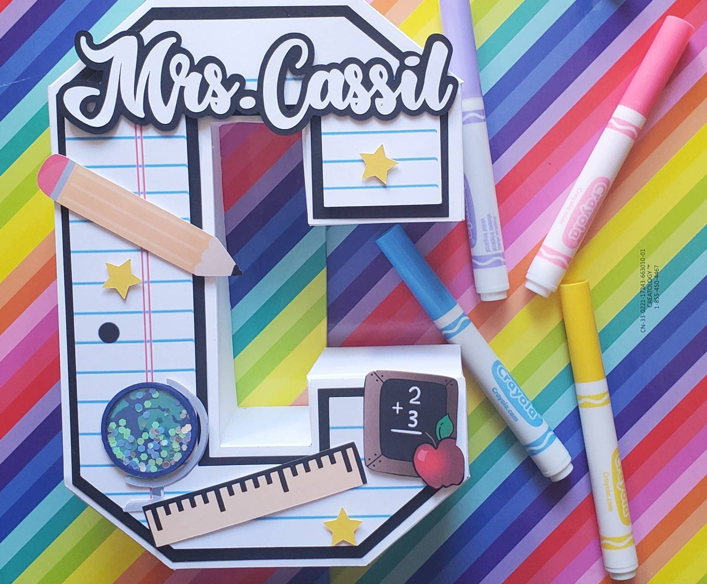 3D Teacher appreciation letter