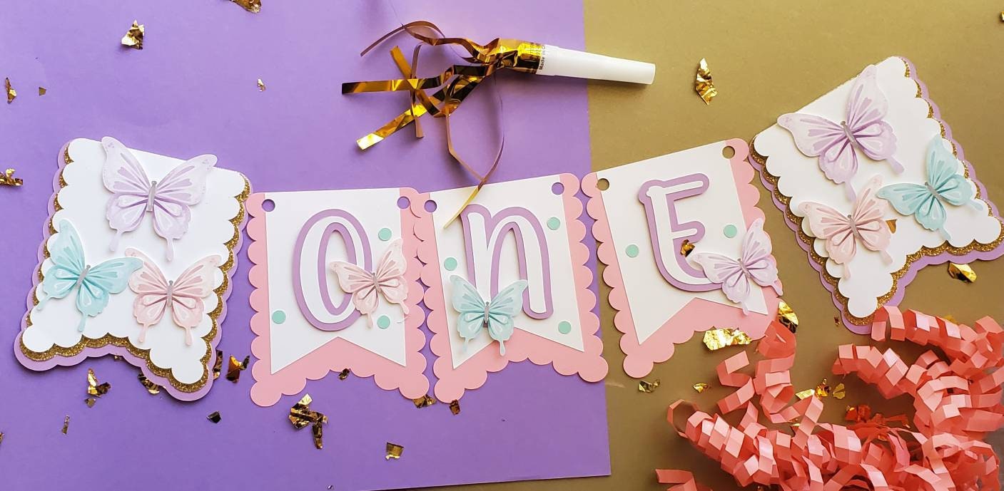 Custom Butterfly cake topper/ Pastel party