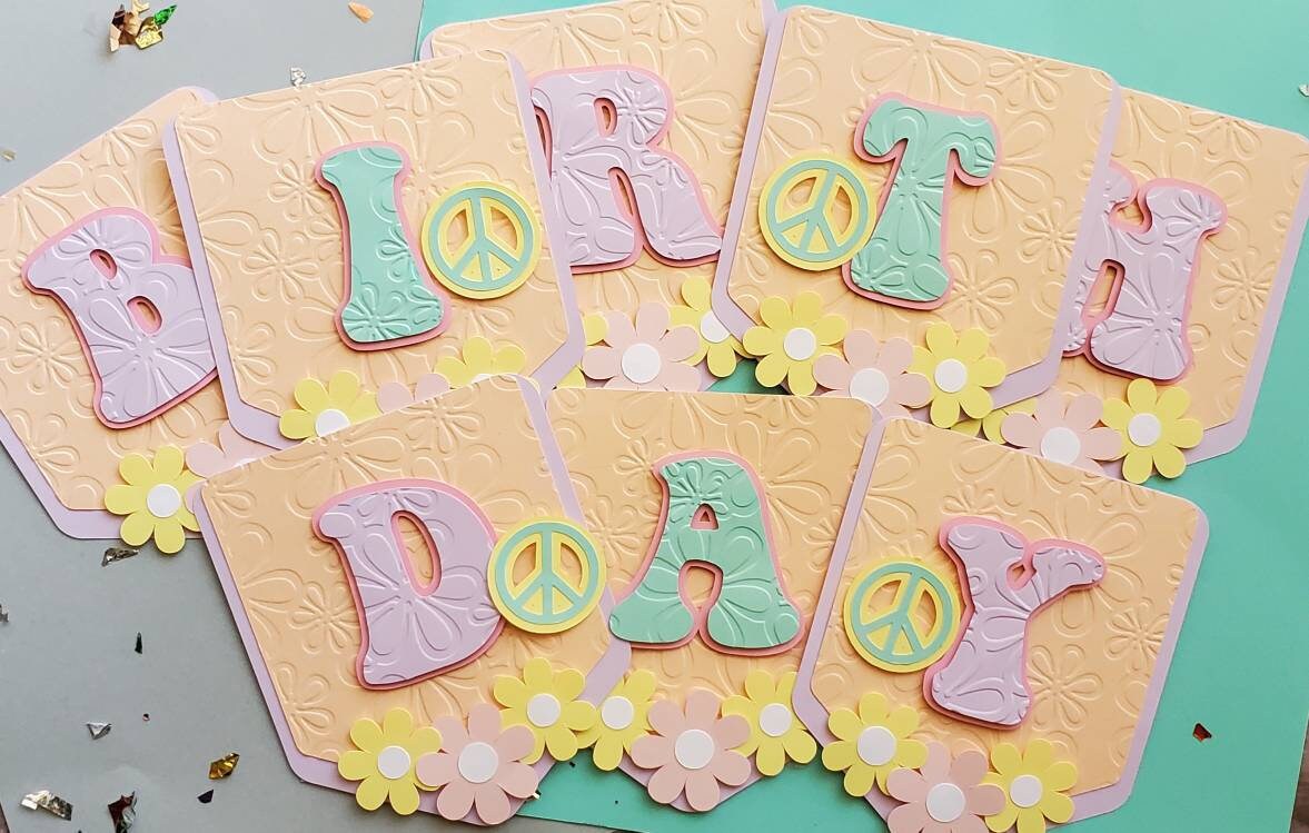 Groovy cake topper/ Flower child