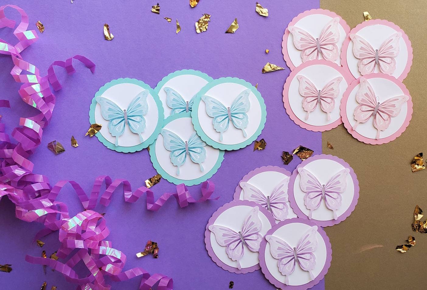 Custom Butterfly cake topper/ Pastel party