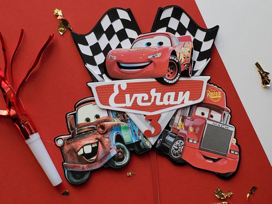 Cars/ Lightning McQueen cake topper