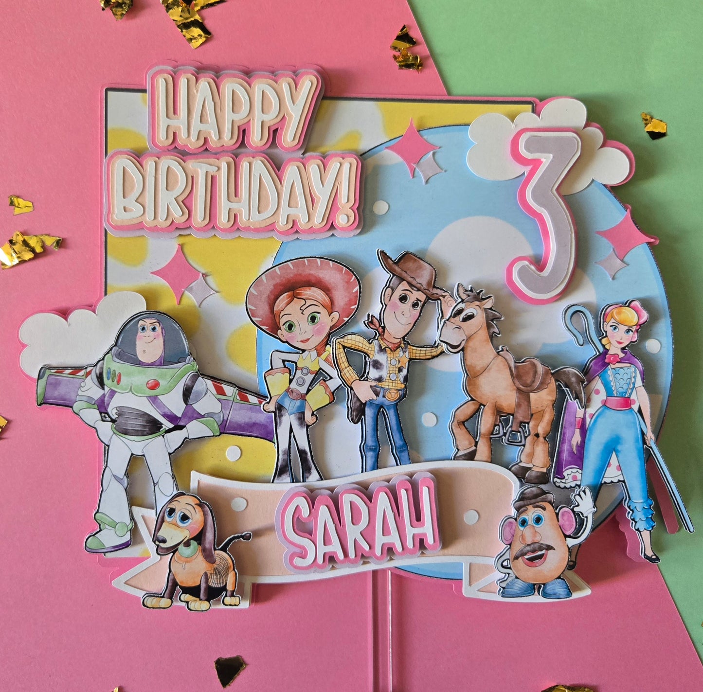 Toy Story cake topper/ Pastel