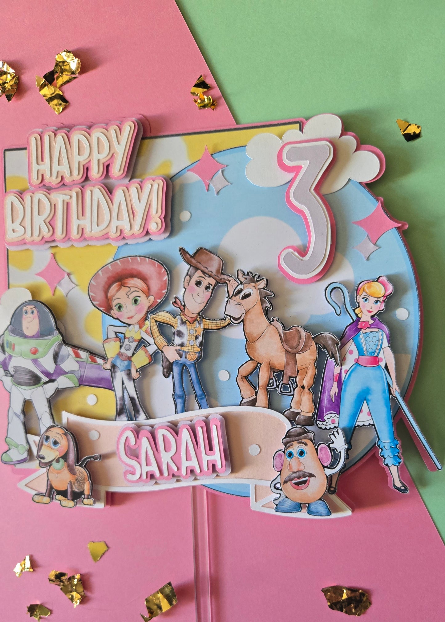 Toy Story cake topper/ Pastel