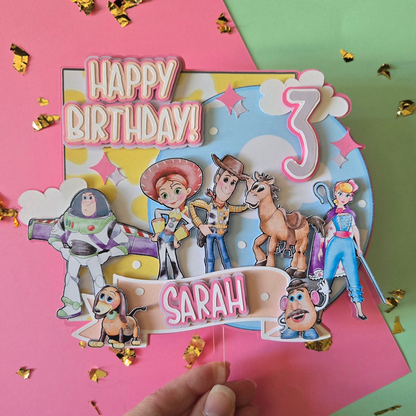 Toy Story cake topper/ Pastel