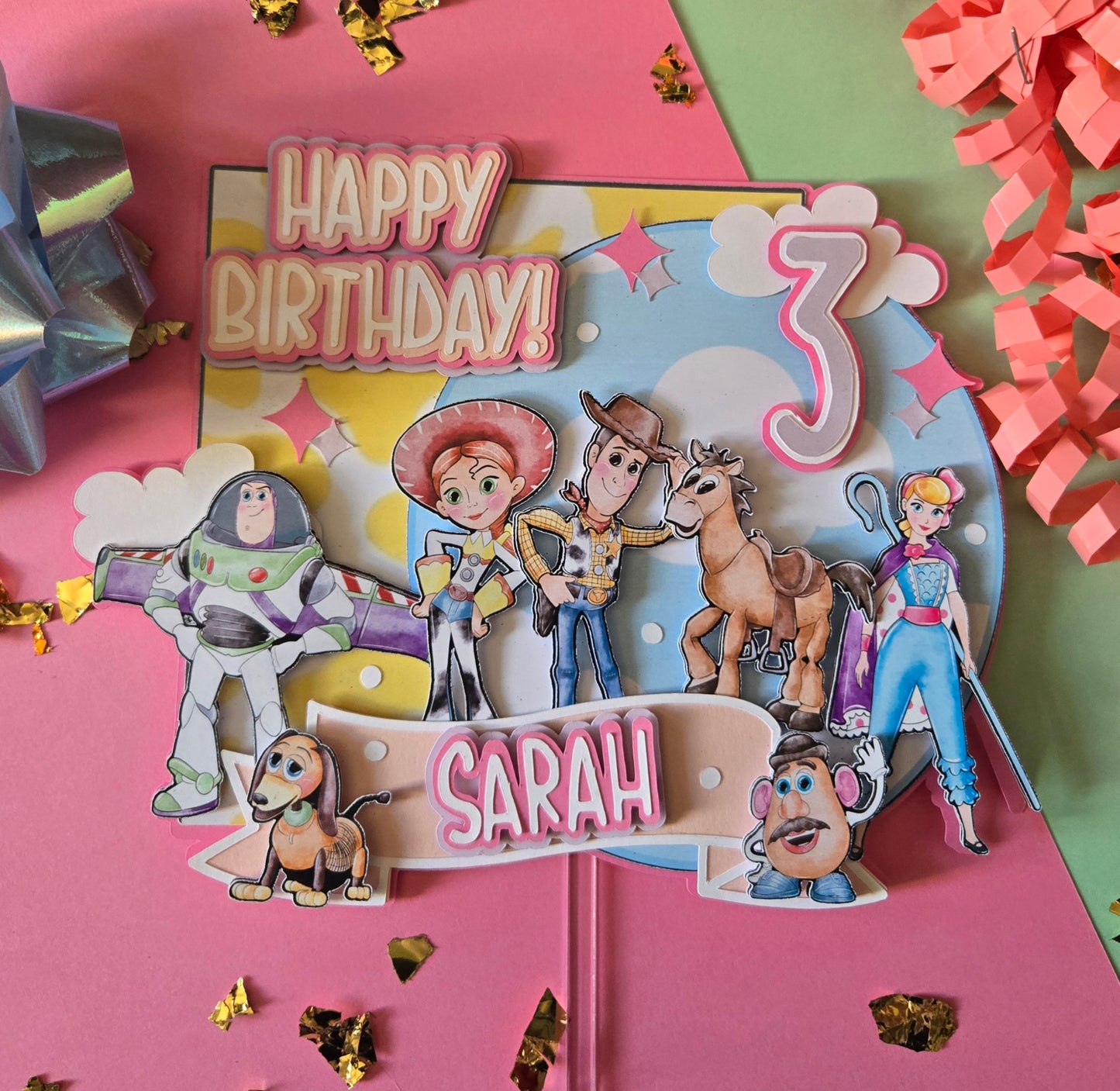 Toy Story cake topper/ Pastel