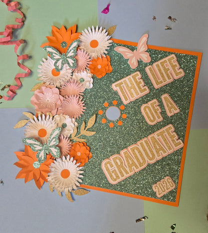 Life of a Showgirl inspired Graduation cap