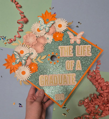 Life of a Showgirl inspired Graduation cap
