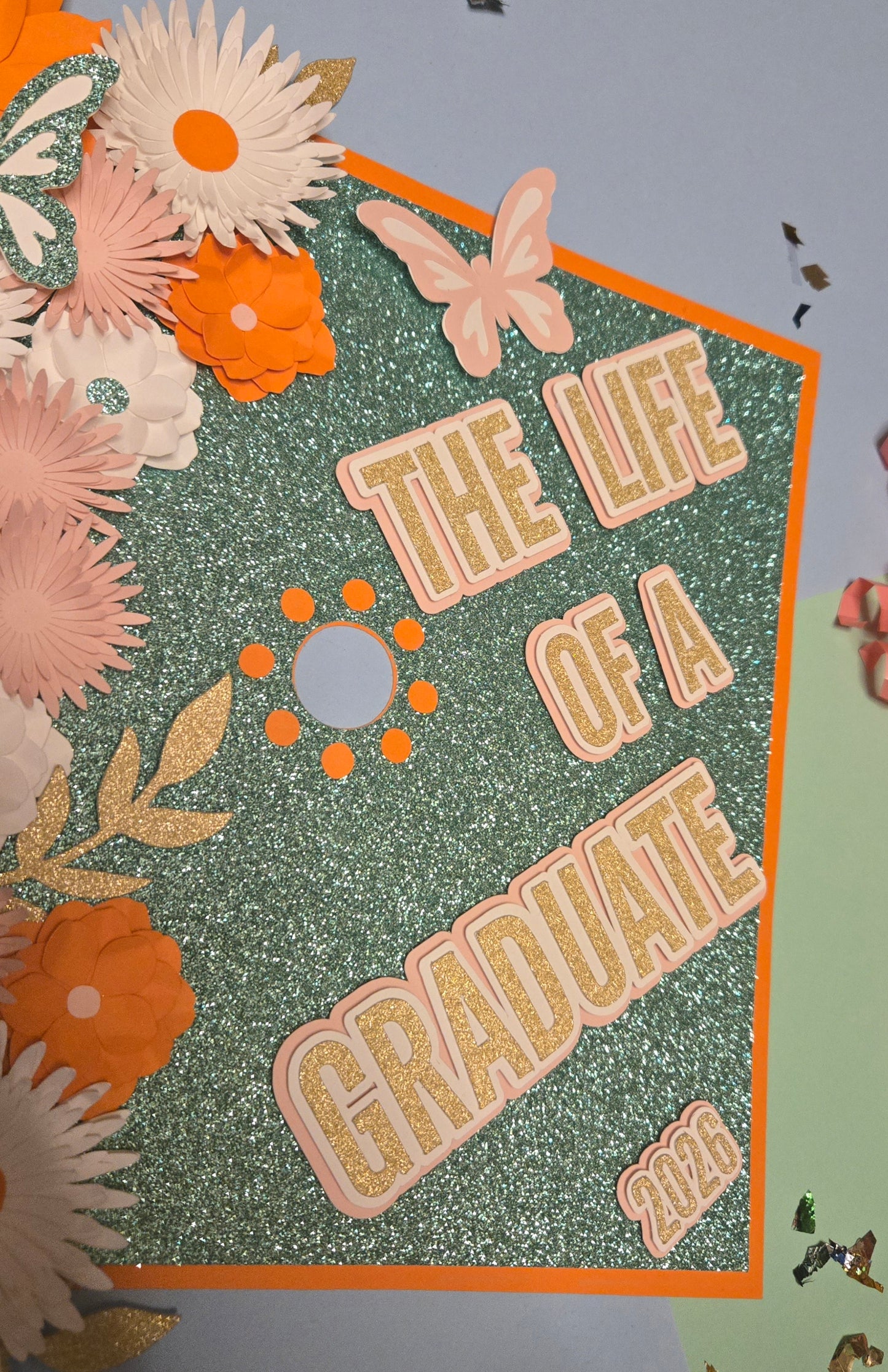 Life of a Showgirl inspired Graduation cap
