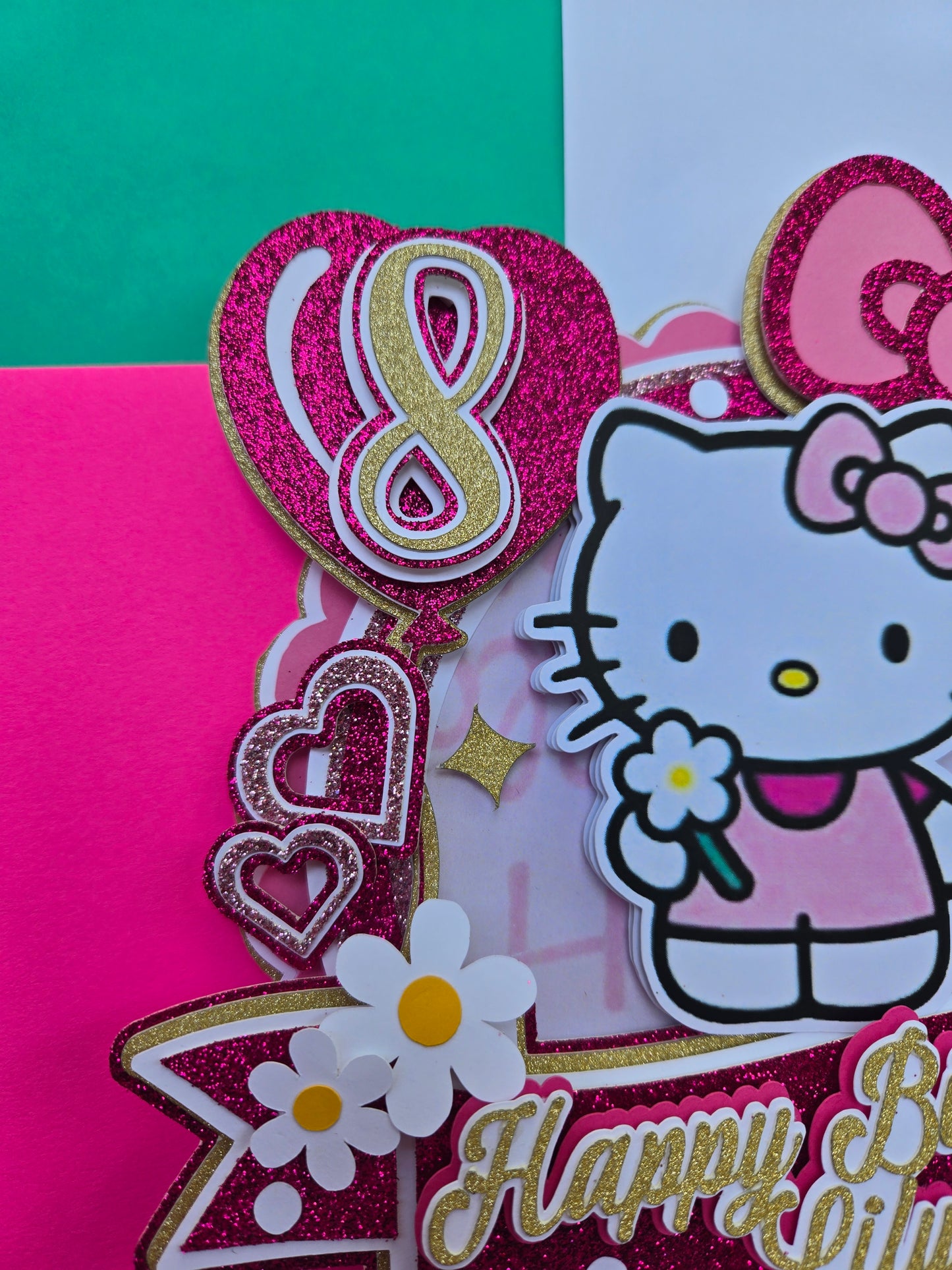 Kitty cake topper
