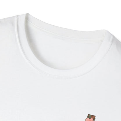 Floral Cross T-Shirt - Unisex Softstyle Tees for Faith, Easter, Casual Wear, Gift for Believers, Religious Apparel