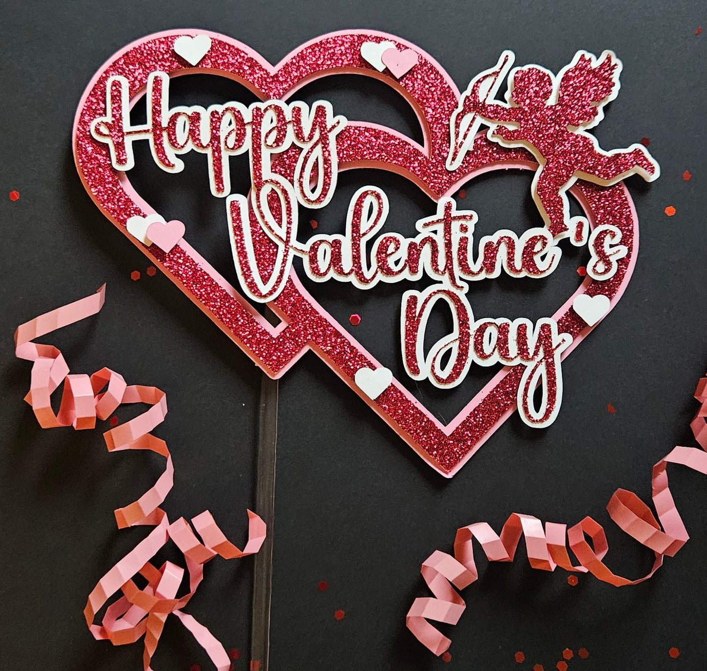 Valentine's Day cake toppers