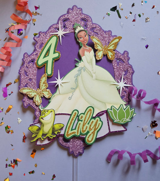 Princess Tiana cake topper