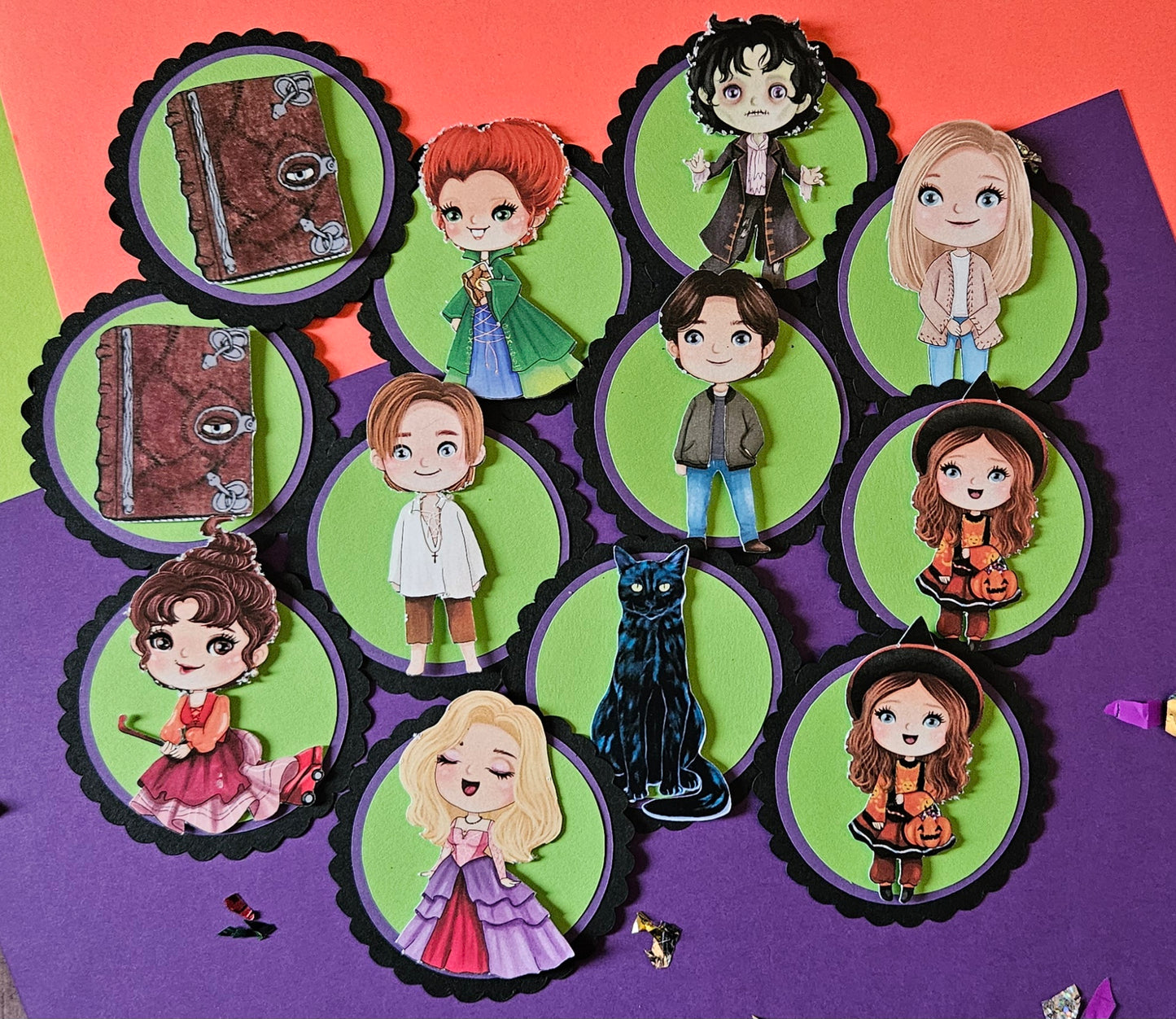 Hocus Pocus cupcake toppers