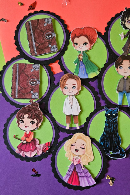 Hocus Pocus cupcake toppers