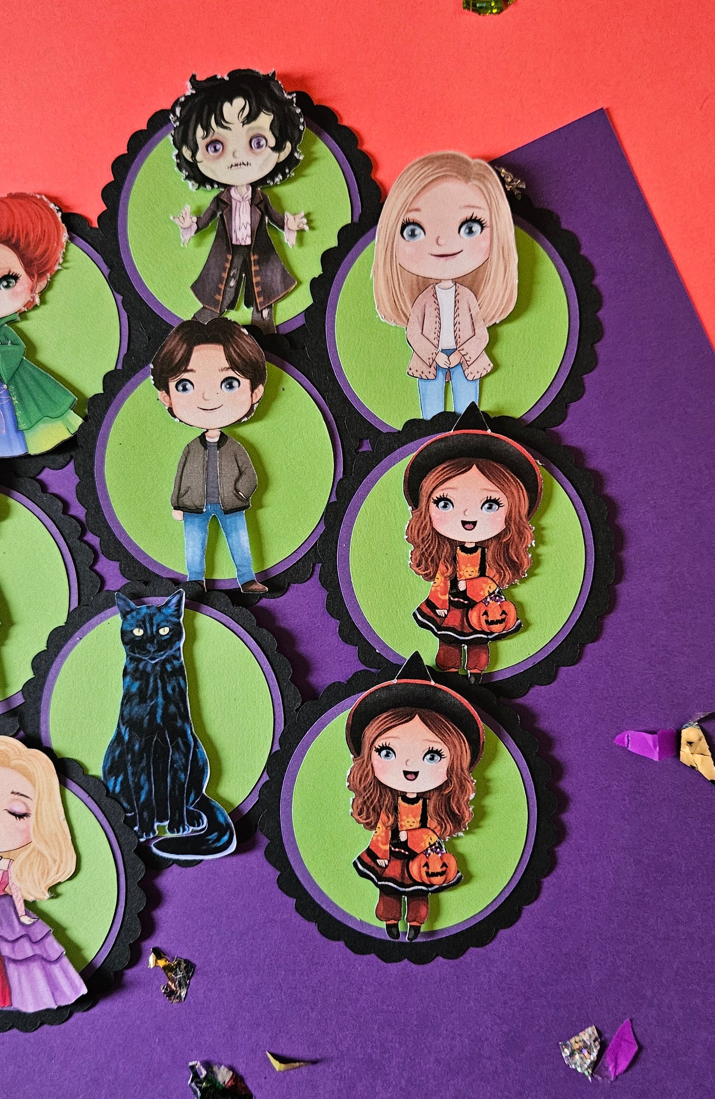 Hocus Pocus cupcake toppers