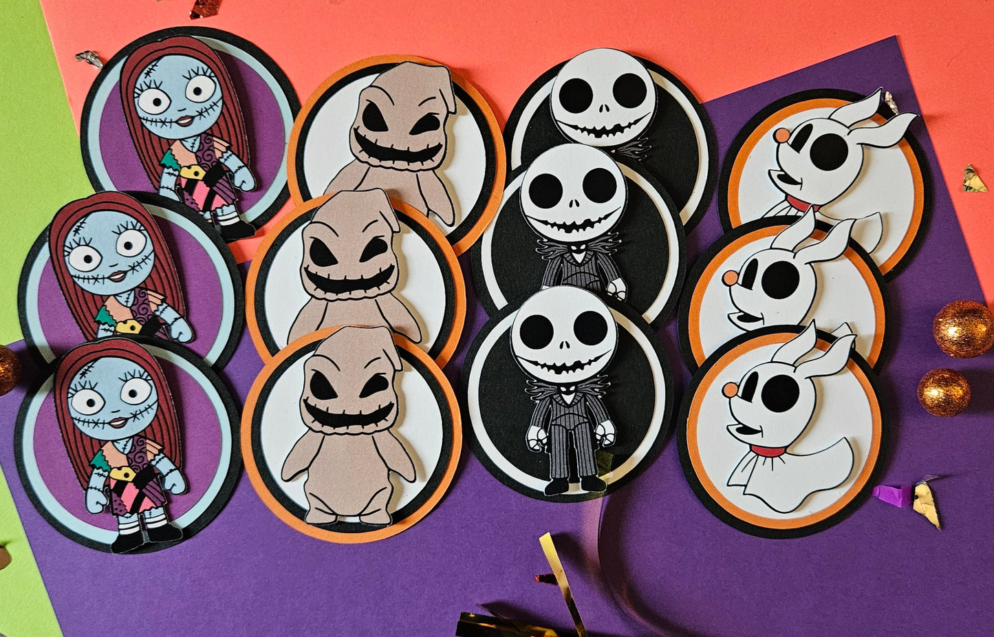 Nightmare Before Christmas cupcake toppers