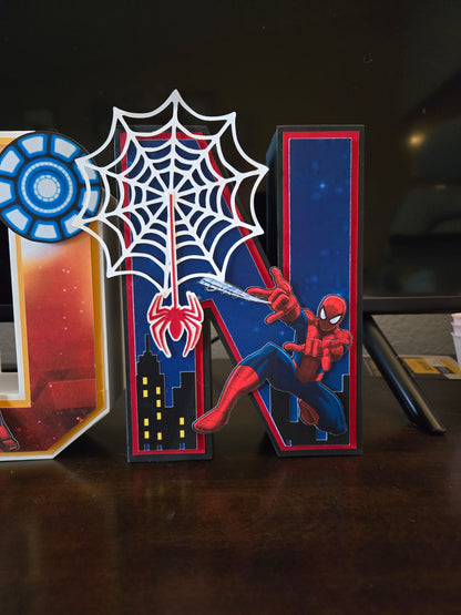 Super Hero 3D letters