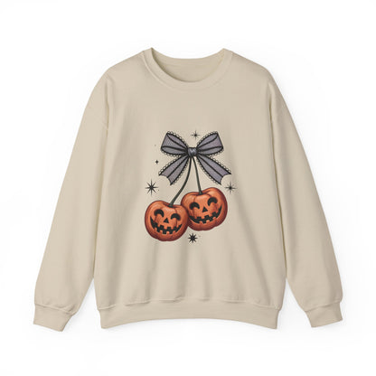 Halloween Pumpkin Sweatshirt, Cozy Fall Crewneck, Unisex Sweatshirt, Spooky Season Apparel, Autumn Fashion, Gift for Her