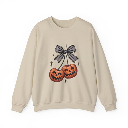 Halloween Pumpkin Sweatshirt, Cozy Fall Crewneck, Unisex Sweatshirt, Spooky Season Apparel, Autumn Fashion, Gift for Her