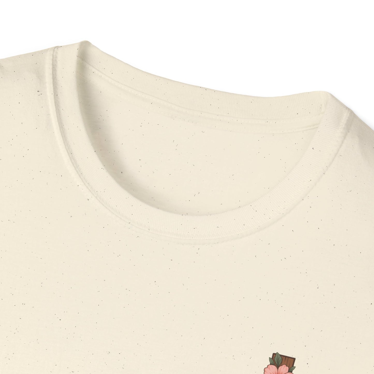 Floral Cross T-Shirt - Unisex Softstyle Tees for Faith, Easter, Casual Wear, Gift for Believers, Religious Apparel