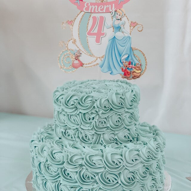 Cinderella cake topper