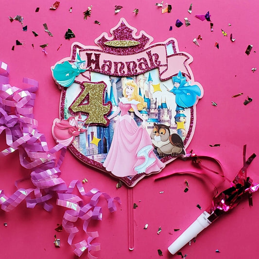 Sleeping Beauty cake topper