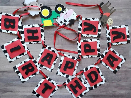 Farm Birthday Banner