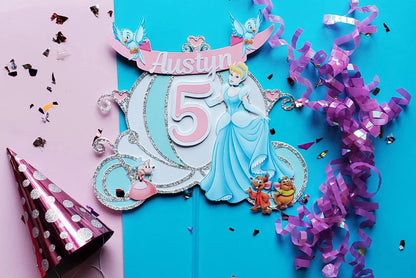 Cinderella cake topper